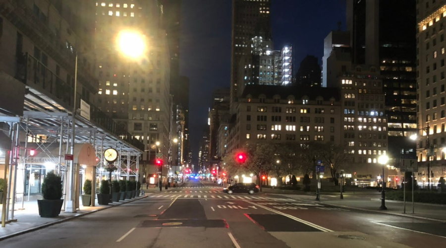 March 26, 2020 - The lights are on and no one's out